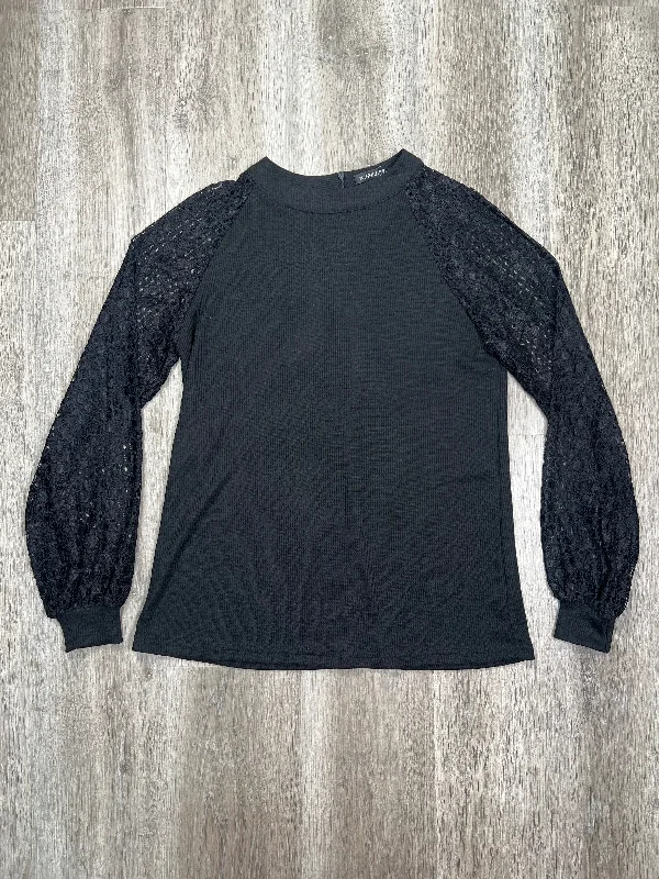 Black Blouse Long Sleeve MIHOLL, Size M