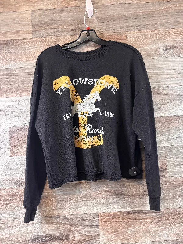 Black & Gold Top Long Sleeve Cme, Size L