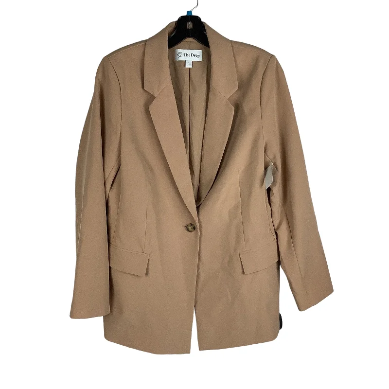 Blazer By Clothes Mentor In Brown, Size: L