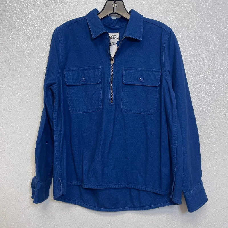 Blue Top Long Sleeve Woolrich, Size M