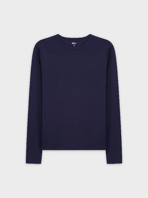 CLASSIC TEE LONG SLEEVE-NAVY