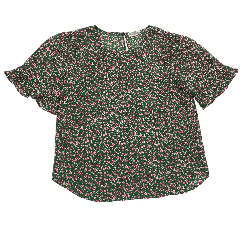 GREEN PLEIONE BLOUSE SS, Size M