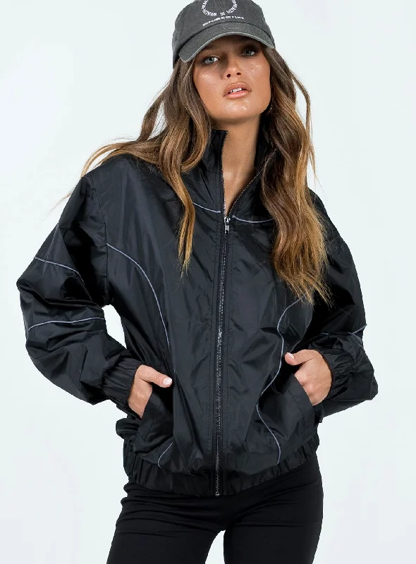 Haruko Windbreaker Jacket Black