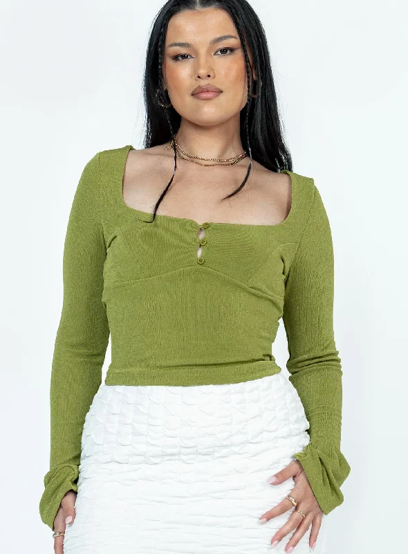 Kentia Long Sleeve Top Green