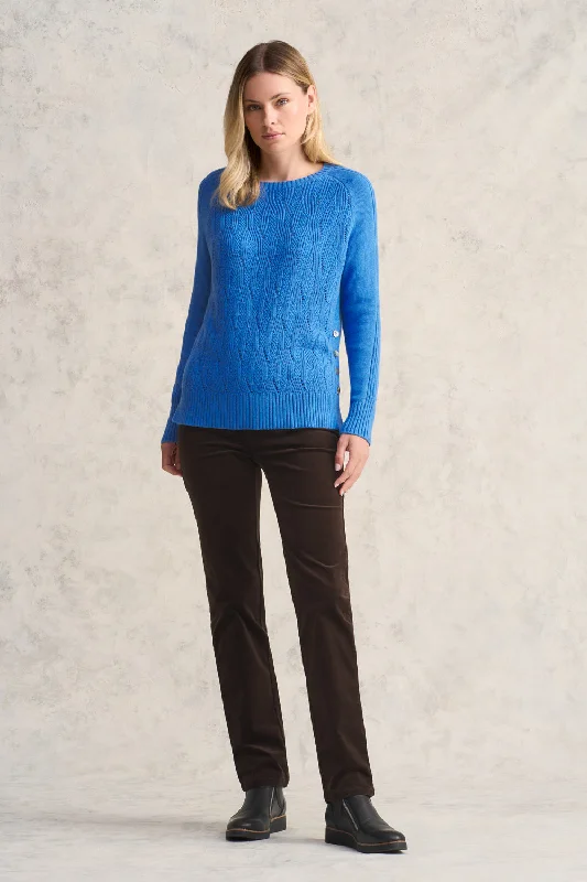 Textured Button Detail Jumper