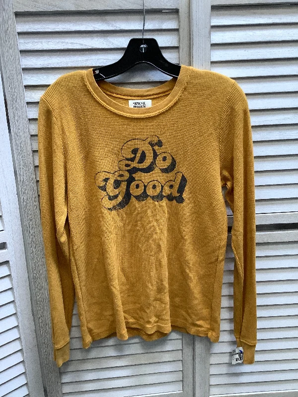 Mustard Top Long Sleeve Anthropologie, Size S