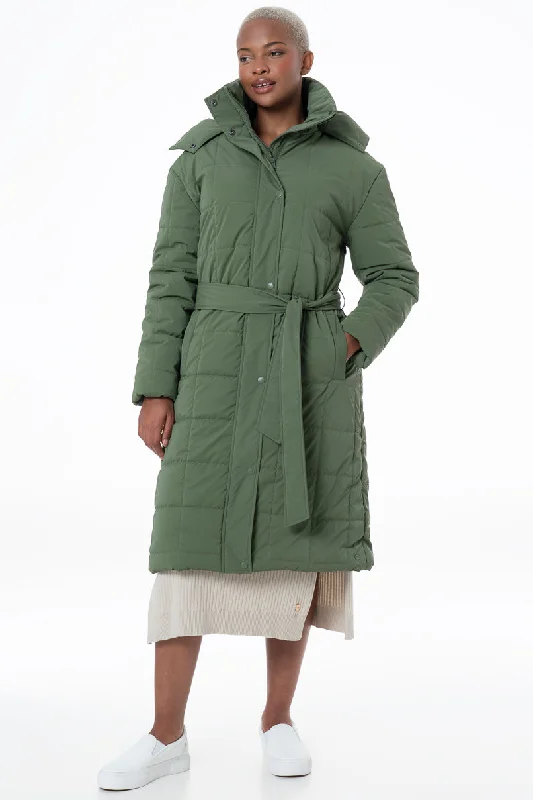 Quilted Puffer Coat _ 146369 _ Fatigue