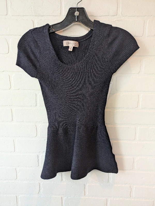 Sweater Short Sleeve By Philosophy In Navy, Size: Xs