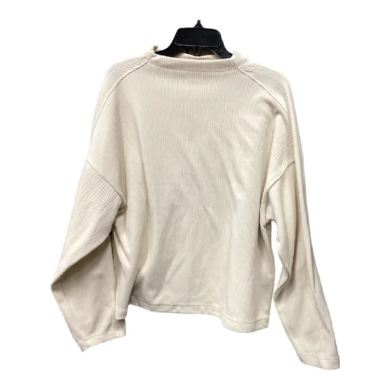 Top Long Sleeve By Madewell In Beige, Size: Xl