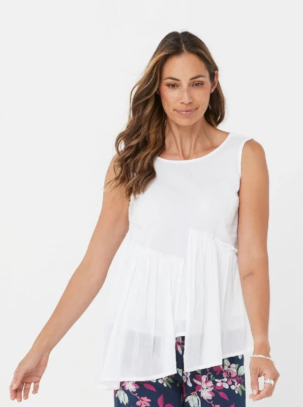 Zada Top - White/Cotton