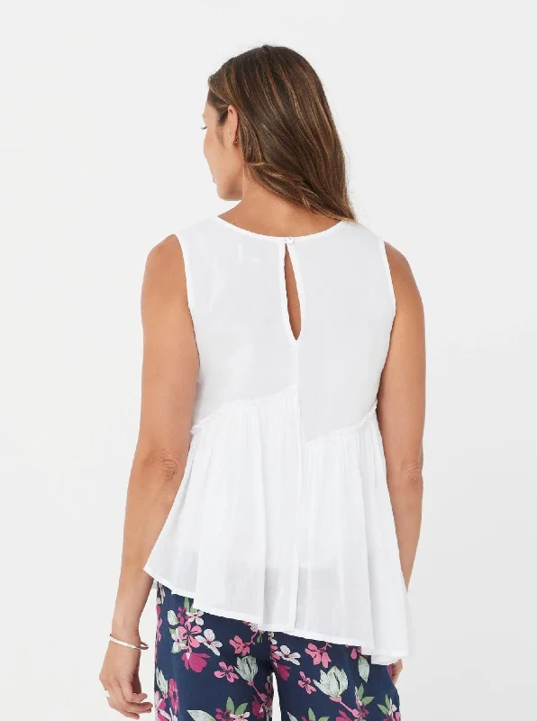 Zada Top - White/Cotton