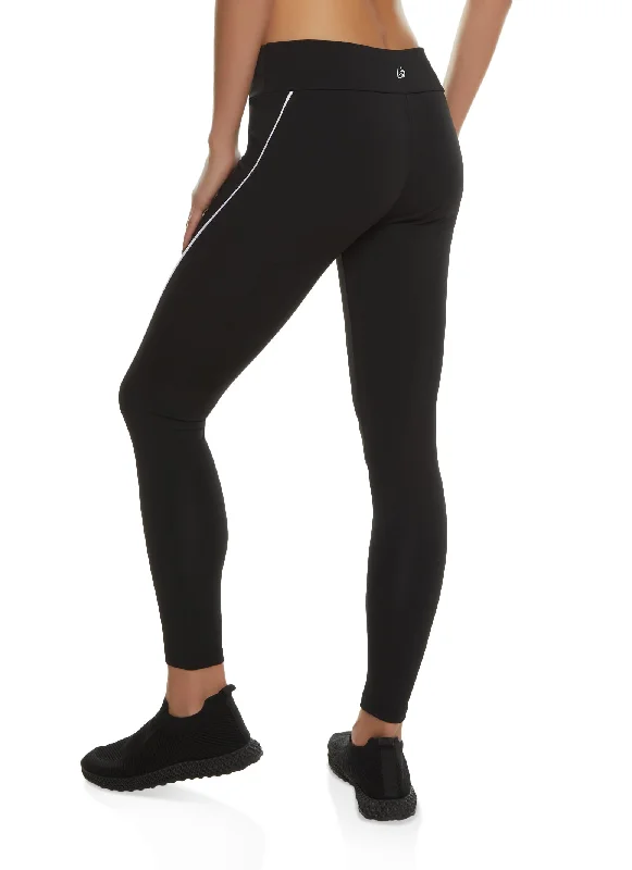 Contrast Piping Side Detail Leggings