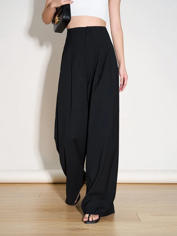 BerryBetty - Effortless Flowy Wide Leg Dress Pants