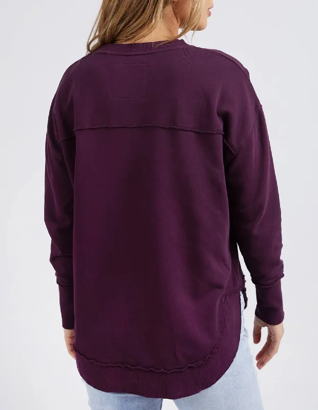 Foxwood Simplified Crew - Plum