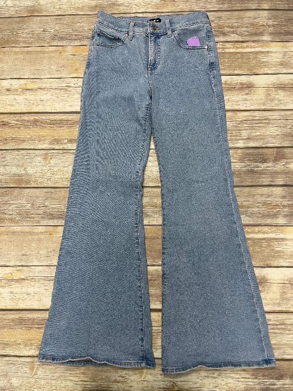 Jeans Flared By Express In Blue Denim, Size: 2