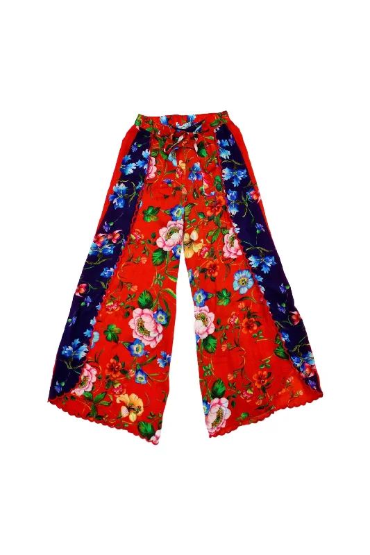 Johnny Was - Floral Chiffon Pants