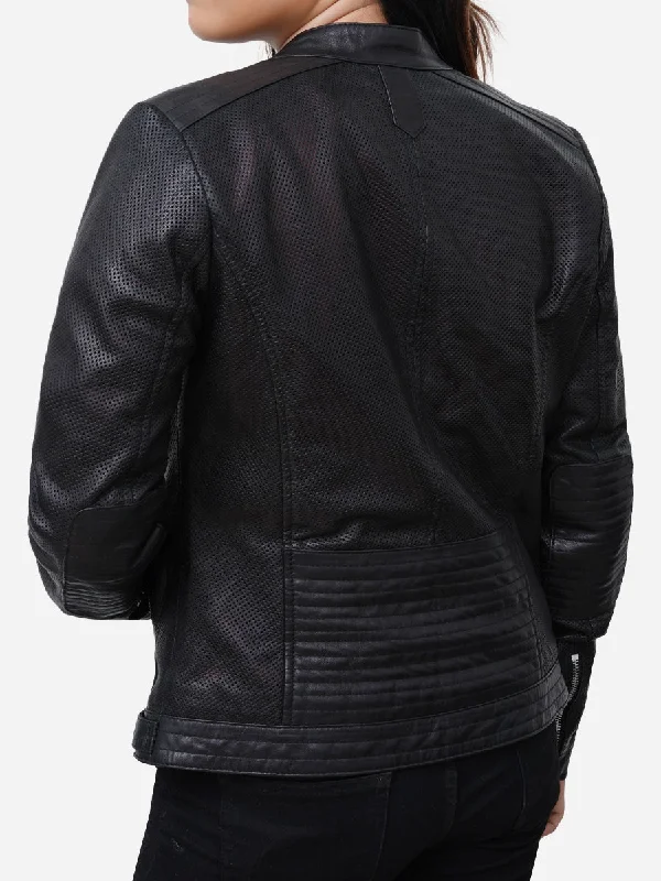 Layla Motorcycle Black Vintage Leather Jacket