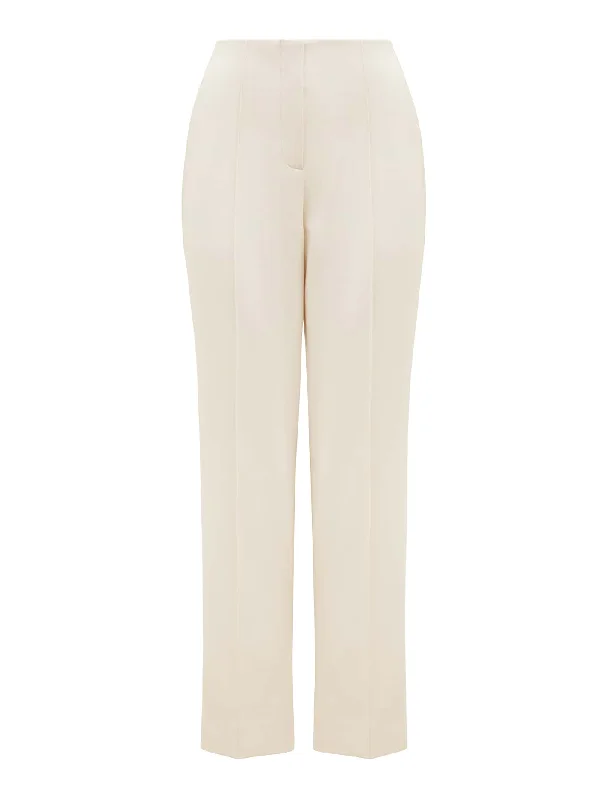 Zali Petite Pintuck Straight Leg Pants