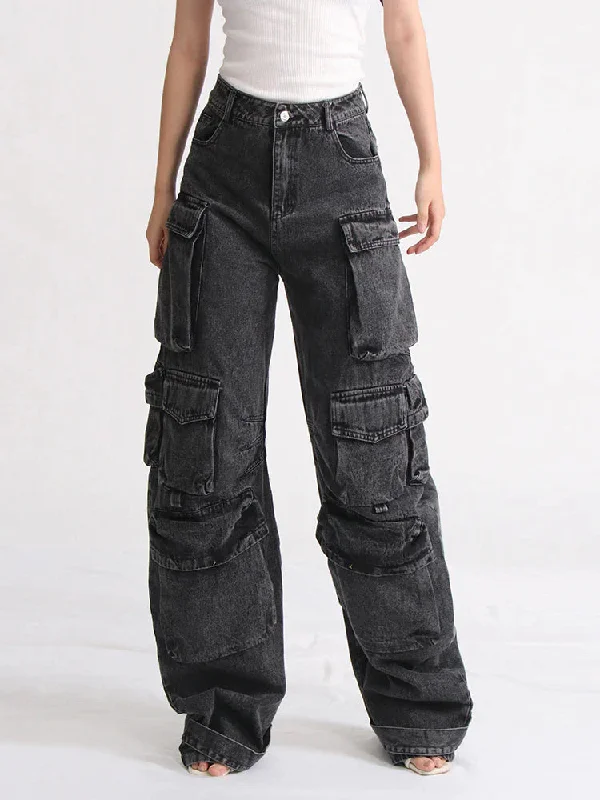 KittenAlarm - Alaya Pocket Detail Cargo Pants