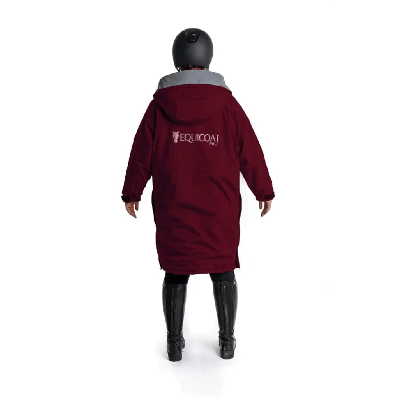 Equicoat Pro Adult Long Coat Burgundy