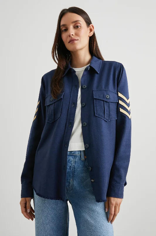 LOREN SHIRT JACKET - NAVY