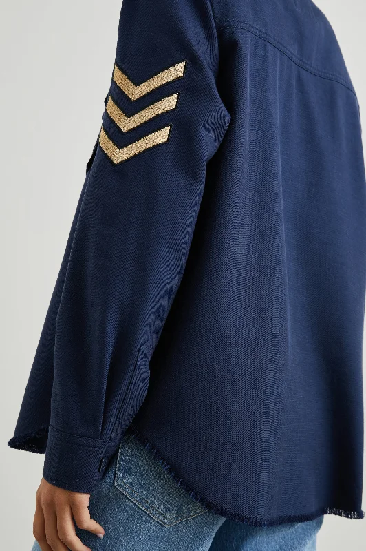 LOREN SHIRT JACKET - NAVY