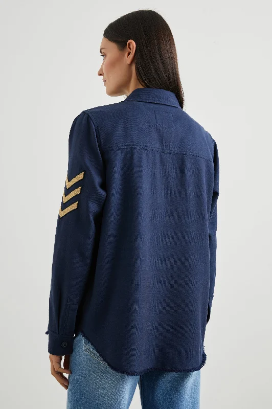 LOREN SHIRT JACKET - NAVY