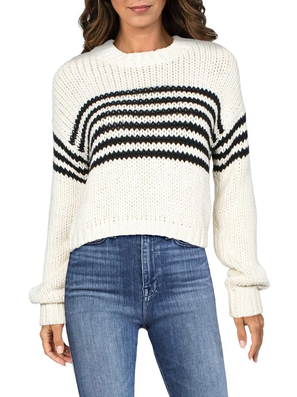 Nisha Womens Cotton Striped Sweater