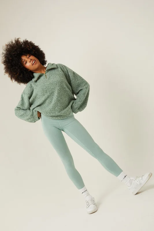 Oak Hill Borg Jumper & Leggings Set - Green