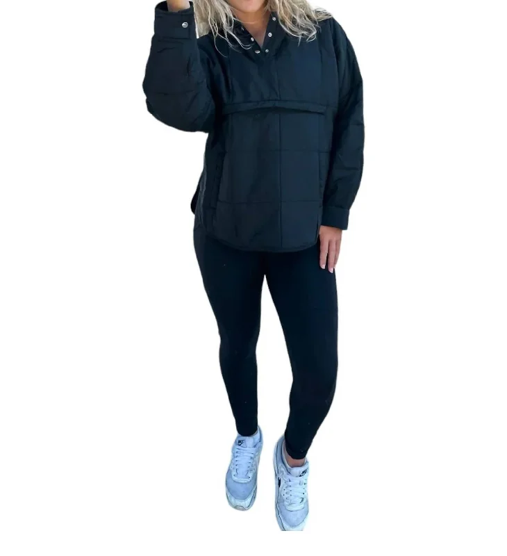 Peyton Puffer Jacket In Black