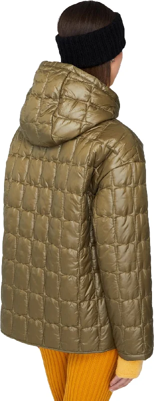 Emily Lightweight Hooded Quilted Jacket - Oversized - Women's|-|Manteau léger matelassé à capuchon Emily - Surdimensionnée - Femme