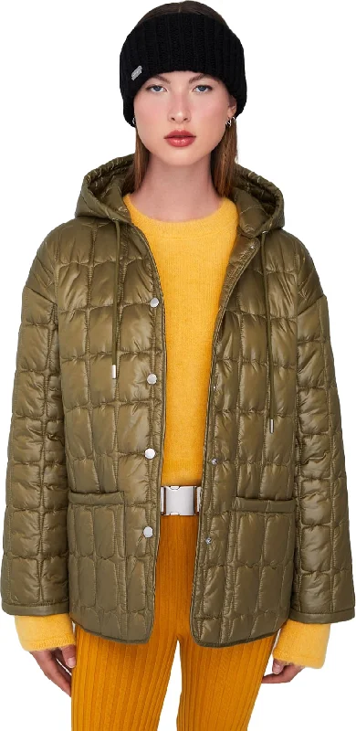 Emily Lightweight Hooded Quilted Jacket - Oversized - Women's|-|Manteau léger matelassé à capuchon Emily - Surdimensionnée - Femme