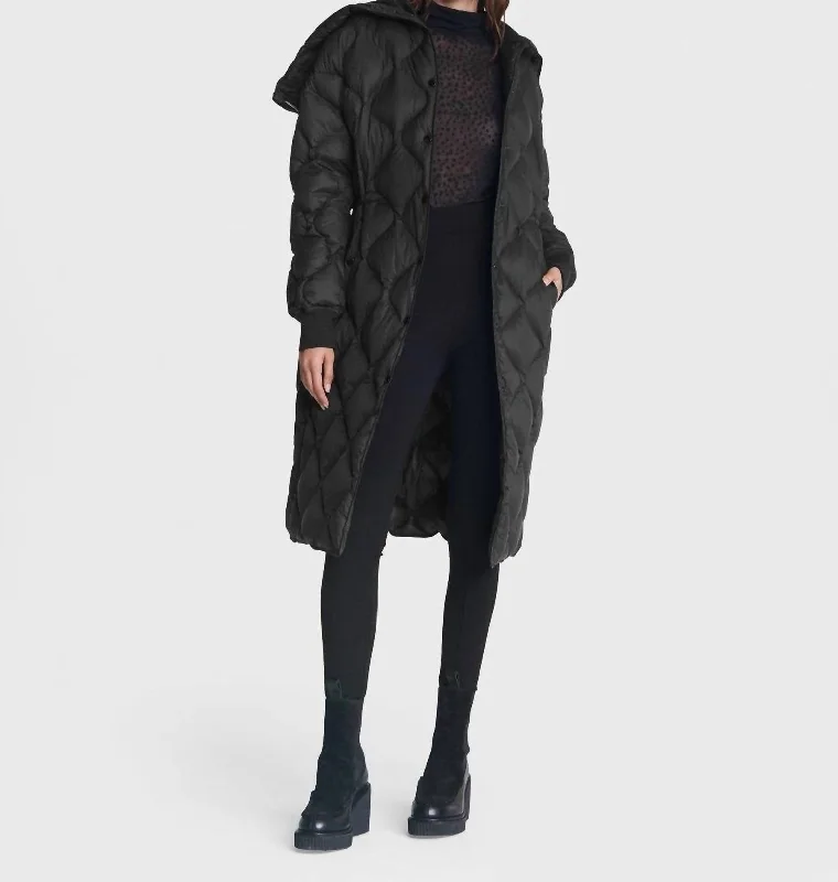 Rudy Long Puffer In Black