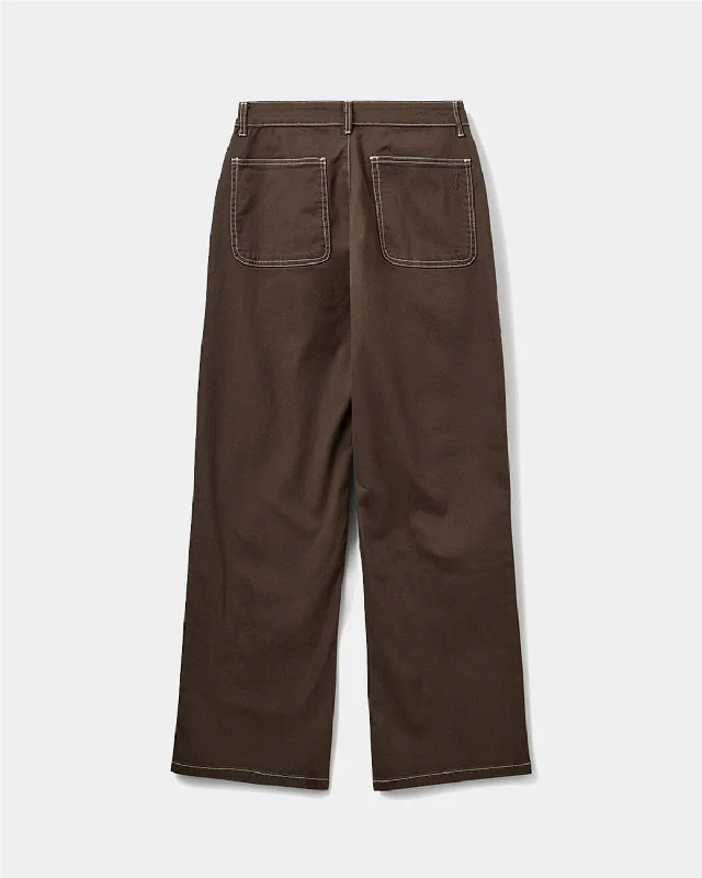 SNOS523-Trousers-Dark brown