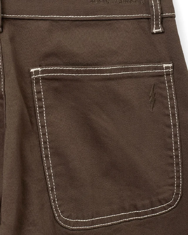 SNOS523-Trousers-Dark brown