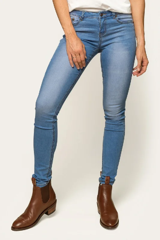 Sophie Womens Skinny Leg Jean - Bright Blue