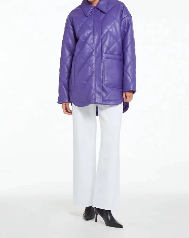 Stevie Jacket In Electric Purple