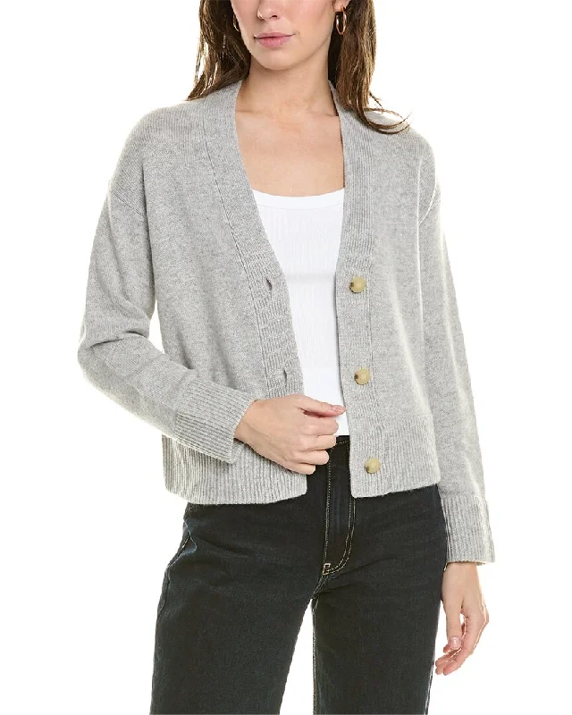 Vince Boxy Wool & Cashmere-Blend Cardigan