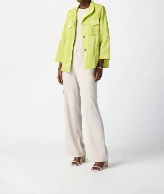 Water-Resistant Jacket In Key Lime