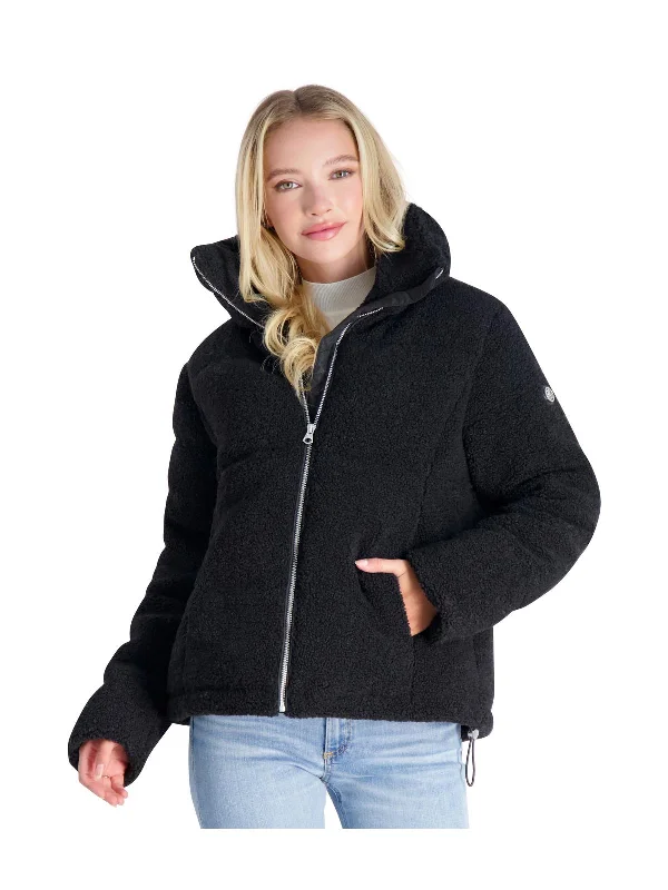 Womens Sherpa Quilted Puffer Jacket