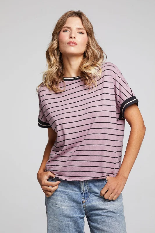 Amber Stripe Mix Tee