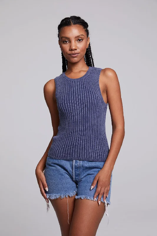 Carnaby Washed Indigo Tank Top