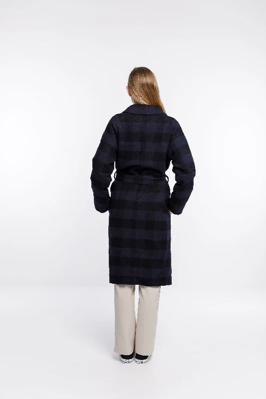 Clement Coat - Sale - Navy Check