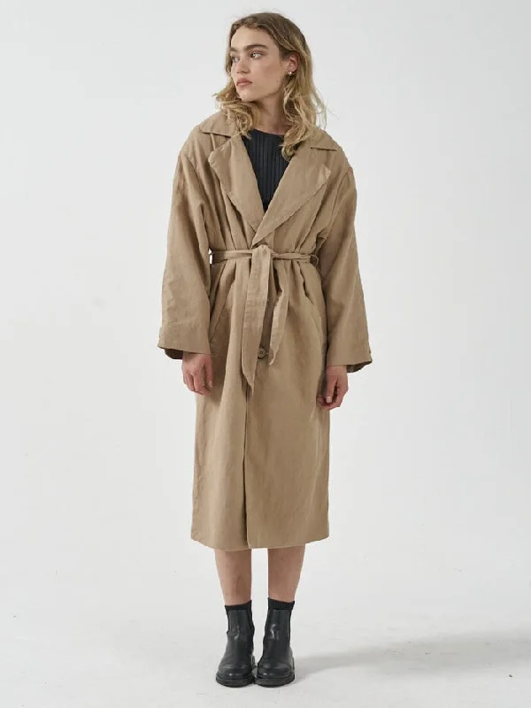 Discovery Trench Coat - Faded Khaki