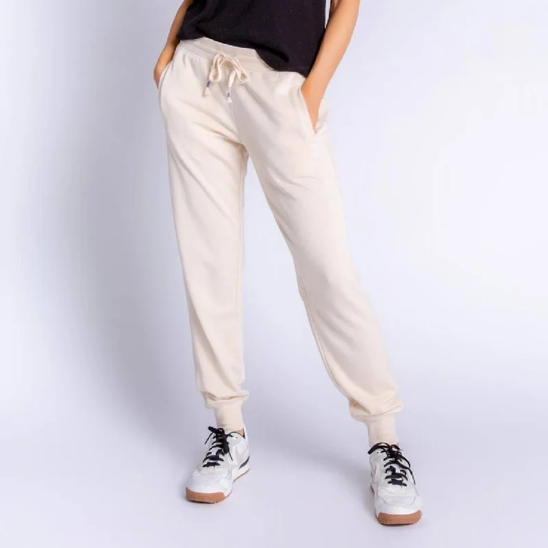 Fade Away Solid Banded Pants (Stone)