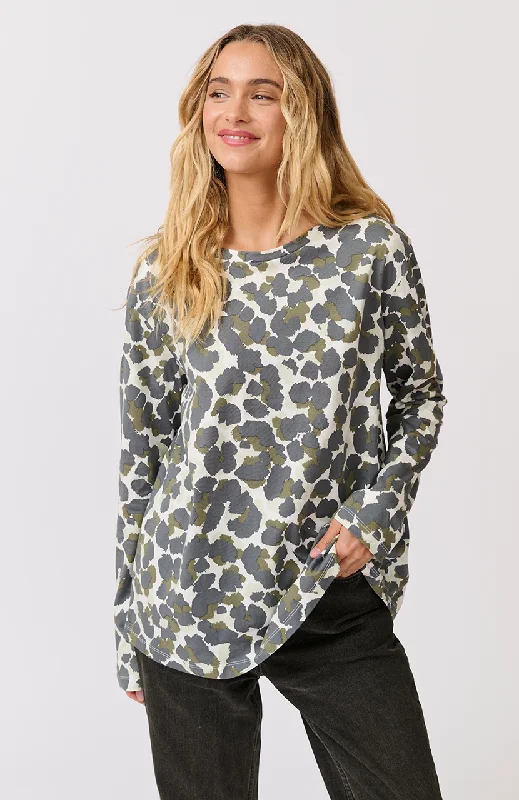 Lola Long Sleeve - Khaki Leopard