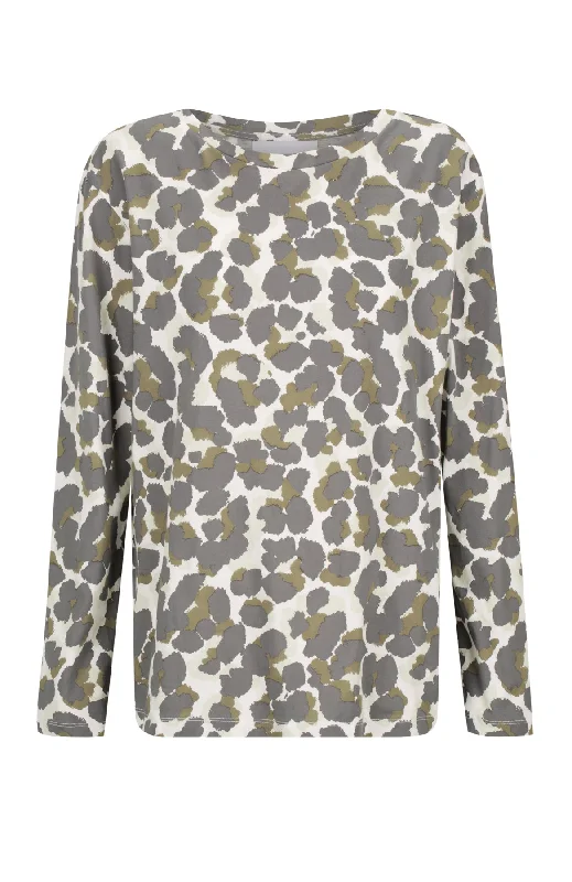 Lola Long Sleeve - Khaki Leopard