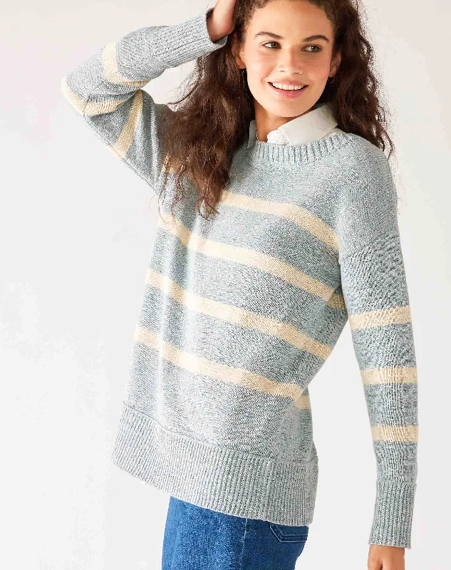 Blue/Cream Stripe / M