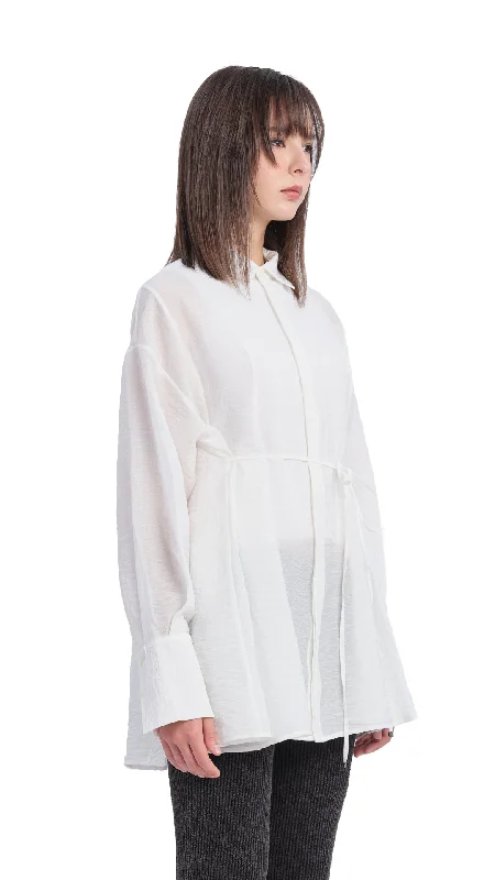 Pleated Flare Shirt