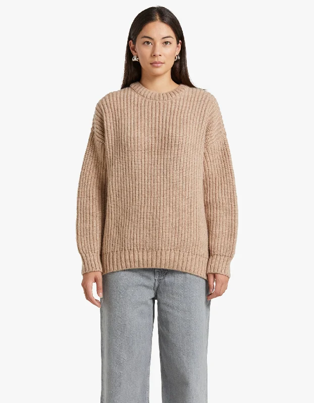 Sydney Crew Sweater - Camel